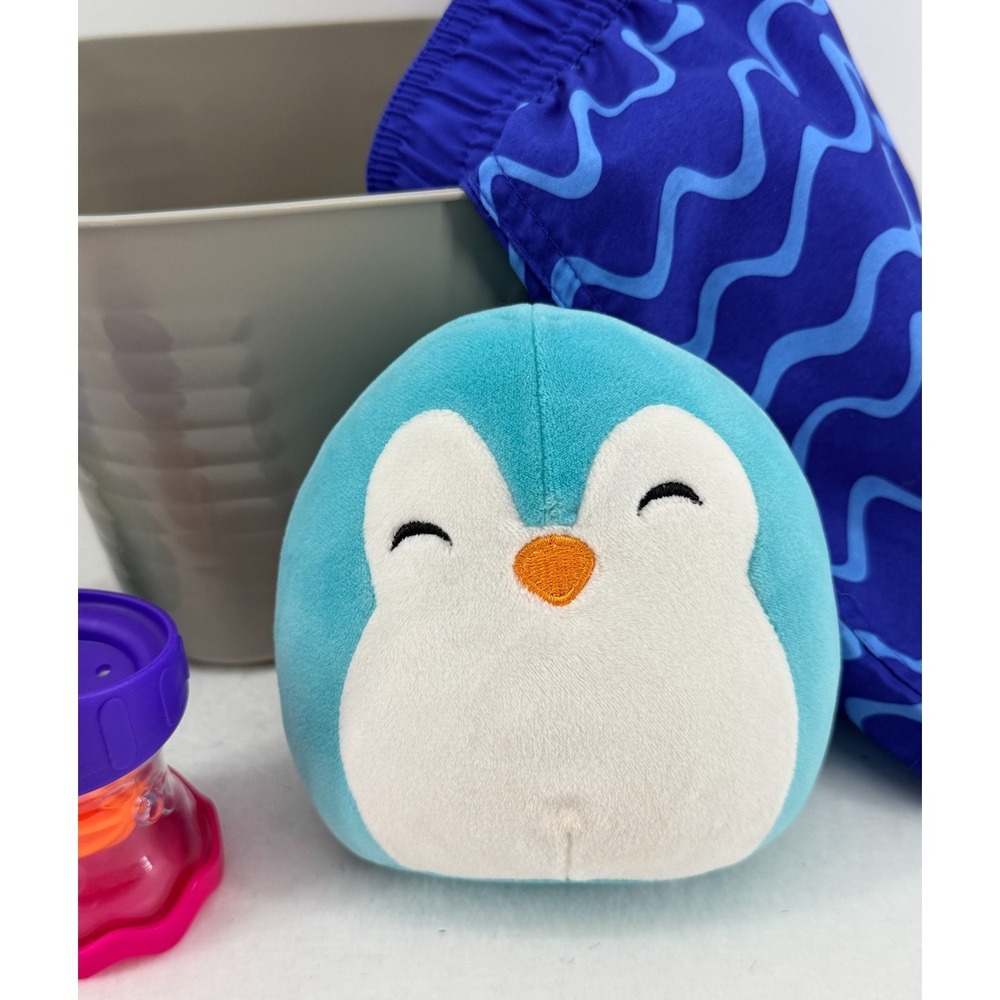 Squishmallow Blue Penguin Plush 5" Kellytoy‎ 2019 Small Cute Stuffed Toy